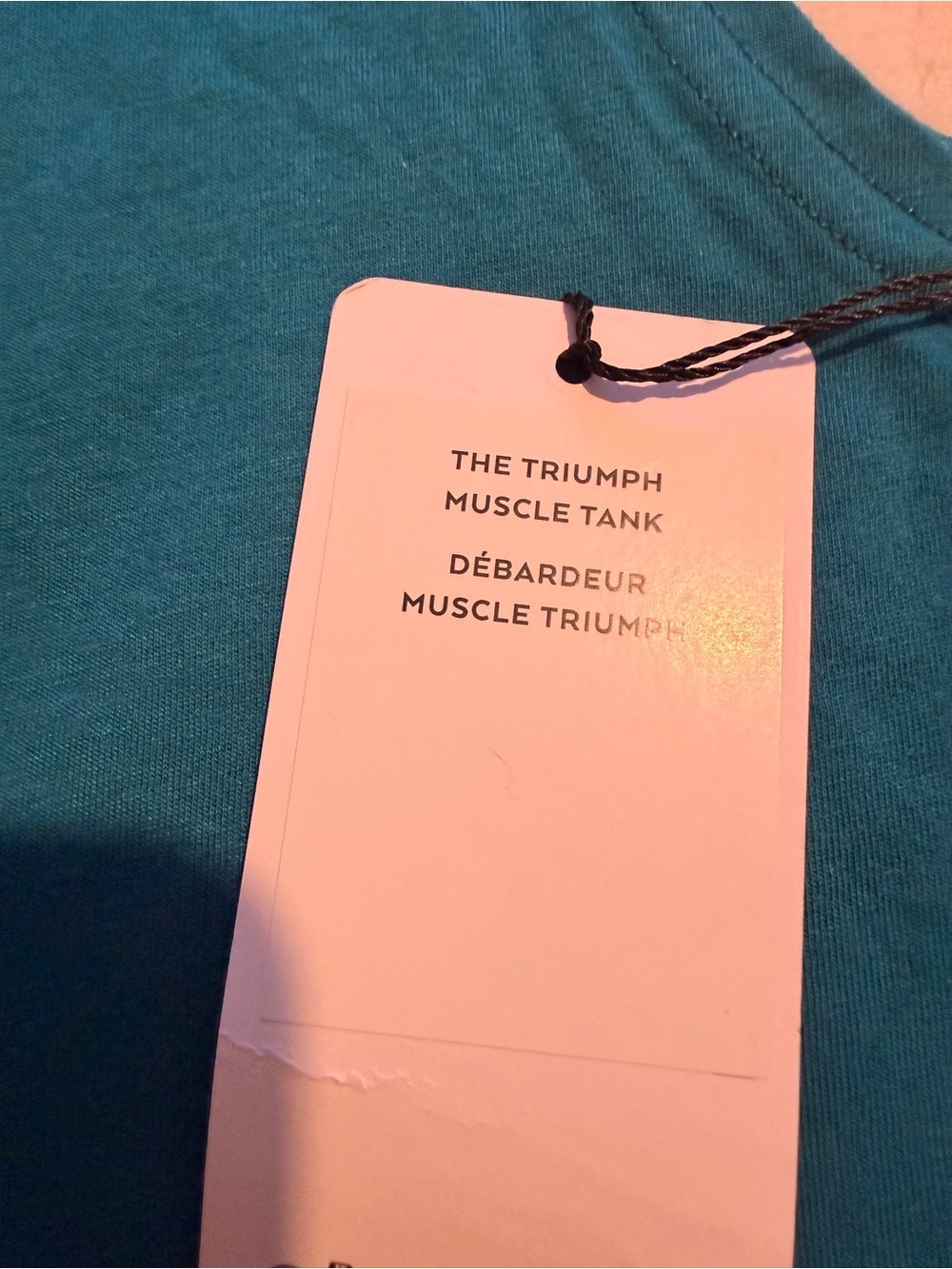 NWT ALO Yoga Triumph Muscle Tank Oceanic Teal Men’s M M2033R - Picture 8 of 12